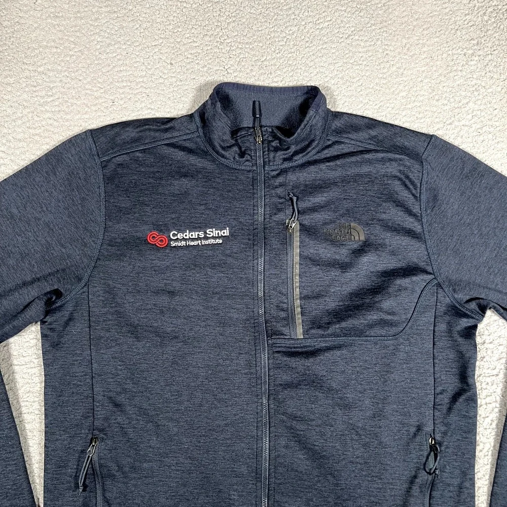The North Face Sweater Mens‎ Large Blue Full Zip Outdoor Pullover Casual Preppy